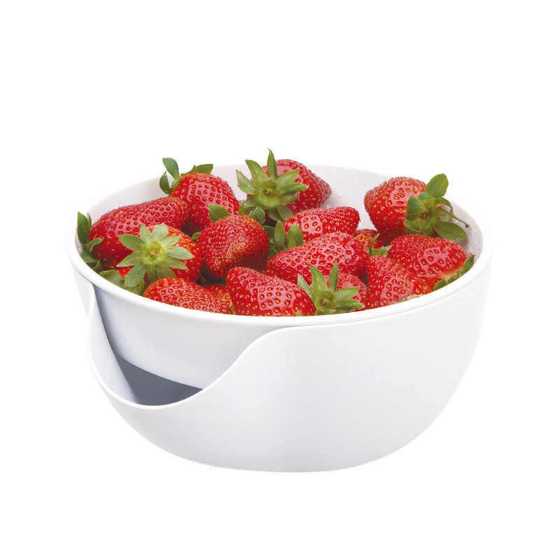 Bowl / Colander Combination - White, L