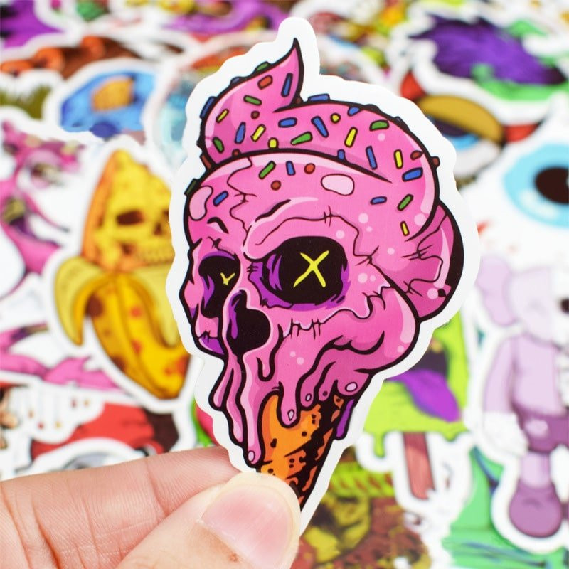 50x stickers, graffiti