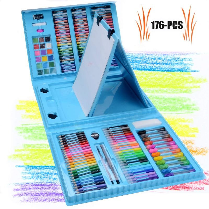 Art Box per bambini, 176 pezzi - Blu