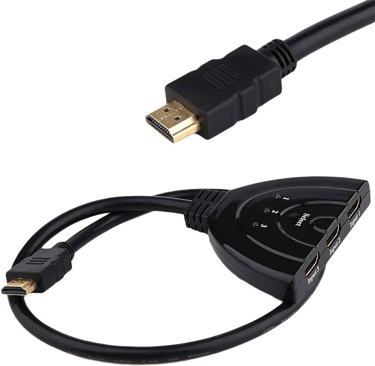 Interruptor HDMI, 3 vias