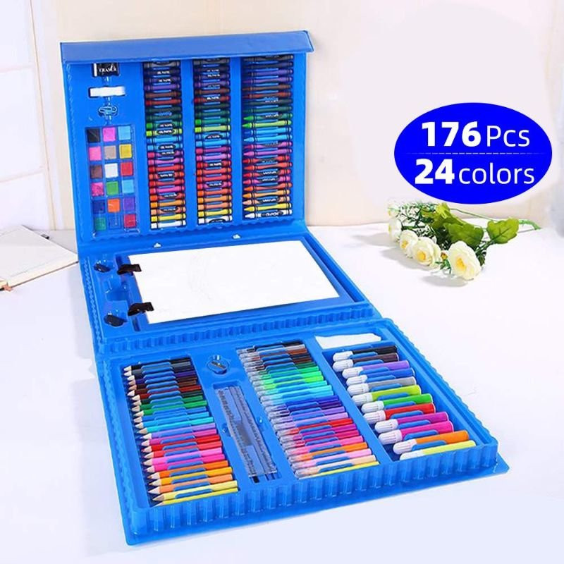Art Box per bambini, 176 pezzi - Blu