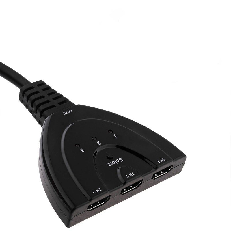 Interruptor HDMI, 3 vias
