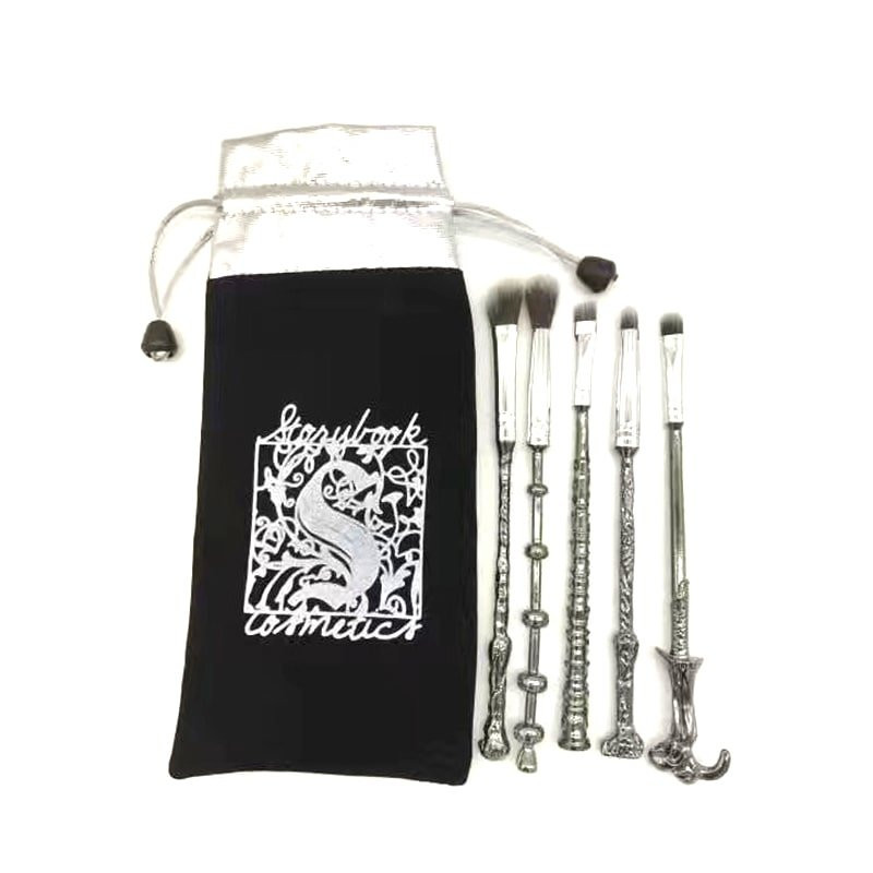 Harry Potter Makeup Brush Set, 5 brushes - Silver