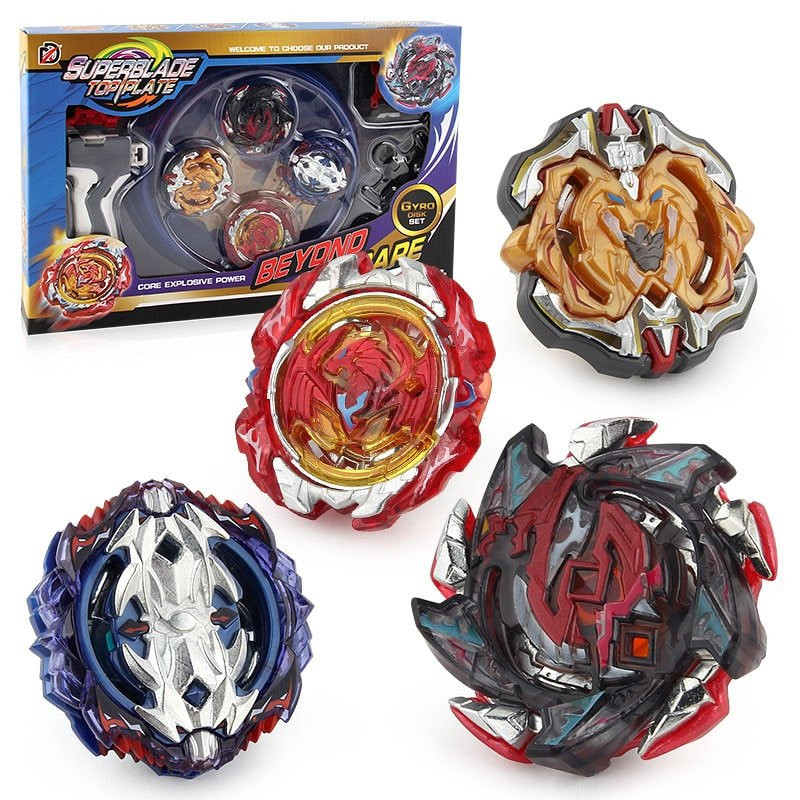 Superblade Top Plate battle set 4-pack - Bleu