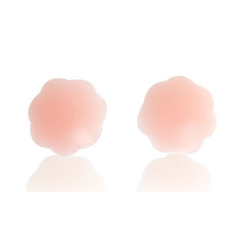 Cache-tétons en forme de fleur - Beige