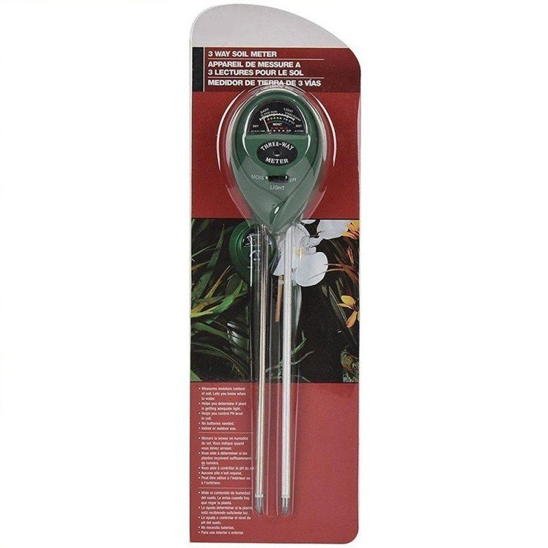 Soil Meter with 3 Functions - Humidity, pH, Light