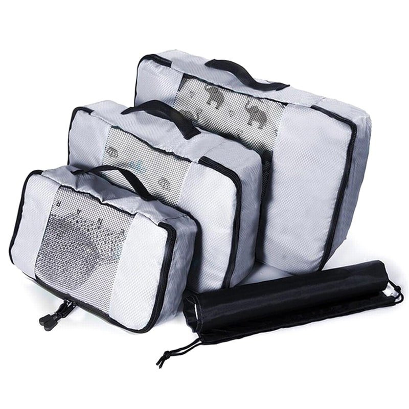 Set organizer in Mesh, 3 pezzi - Grigio
