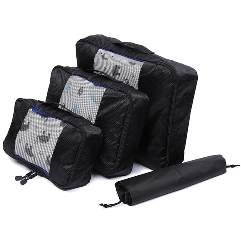 Set organizer in Mesh, 3 pezzi - Nero