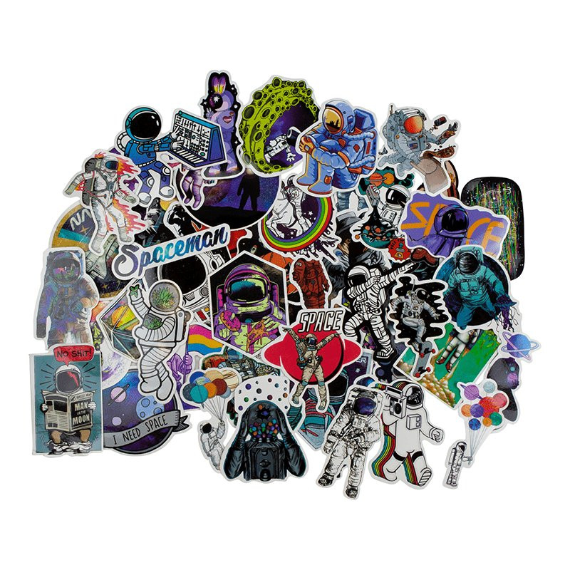 Autocollants, pack de 50 - Space