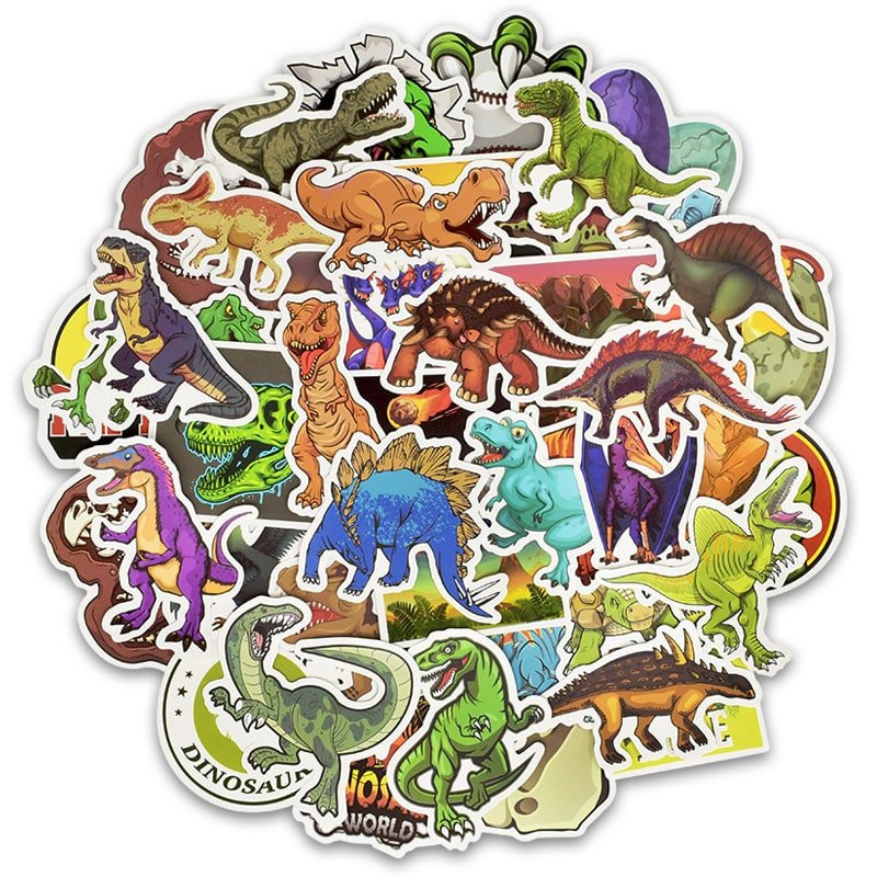 Aufkleber, 50er Pack - Dinosaurier