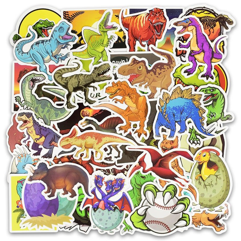 Stickers, 50 pack - Dinosaurs