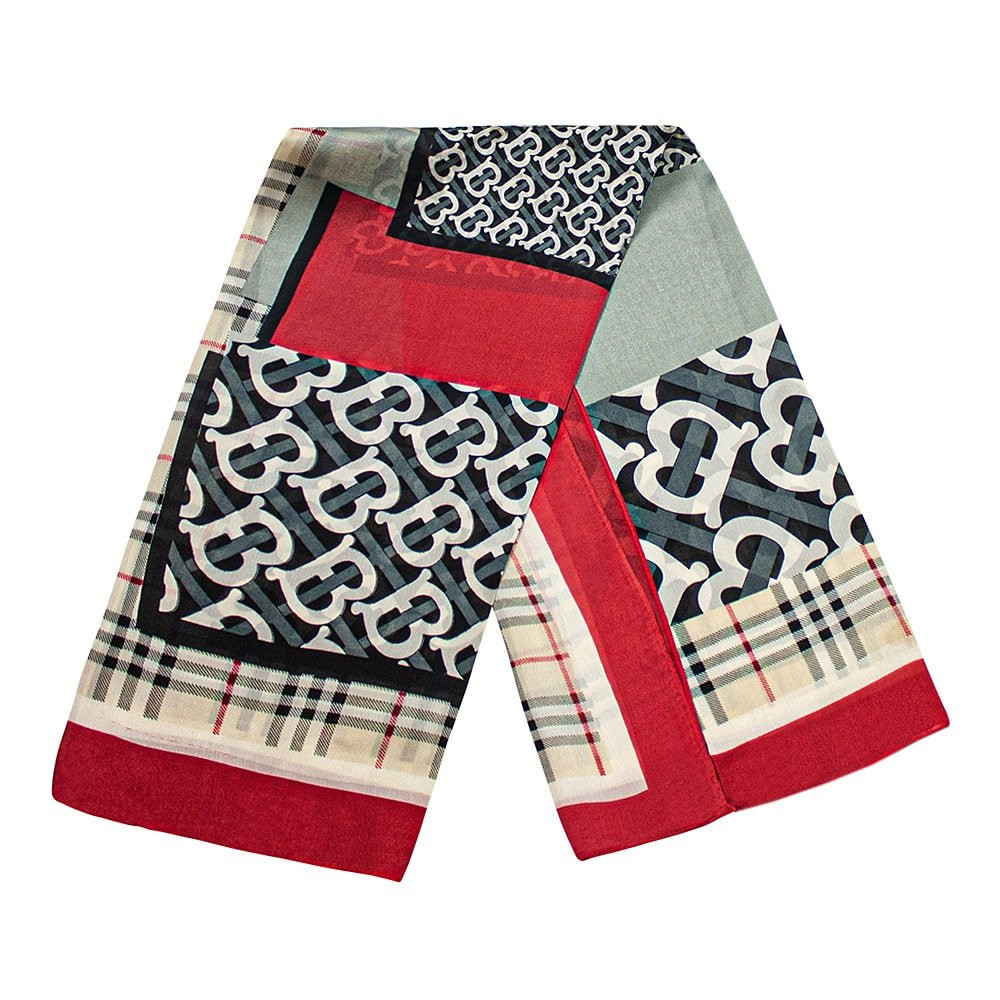 Bufanda estampada - Negro, No. 25