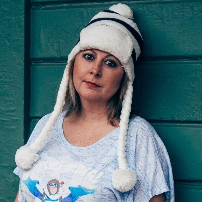 Overwatch, gorro com Pom Pom - Mei