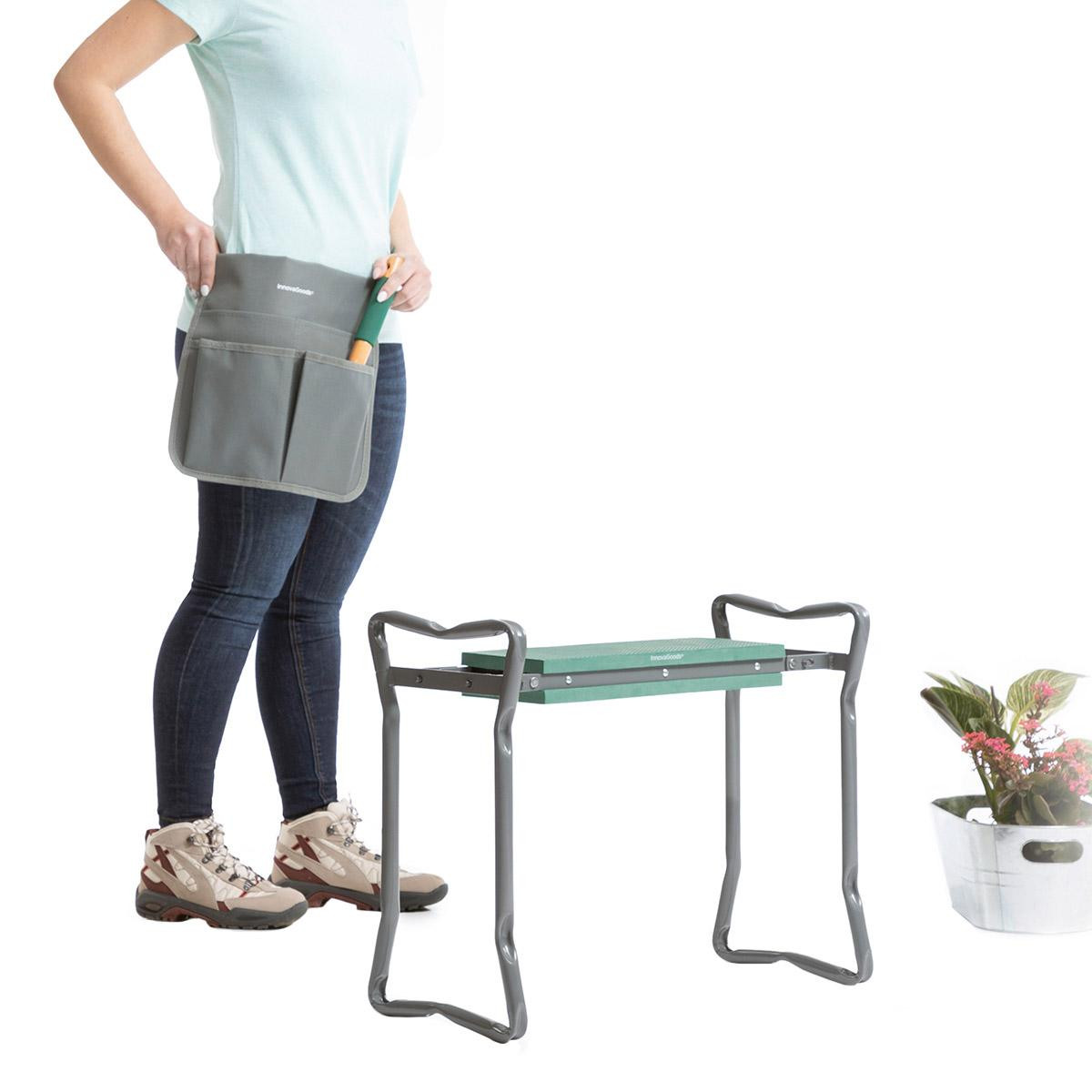 Multifunctional Garden Stool with Tool Bag