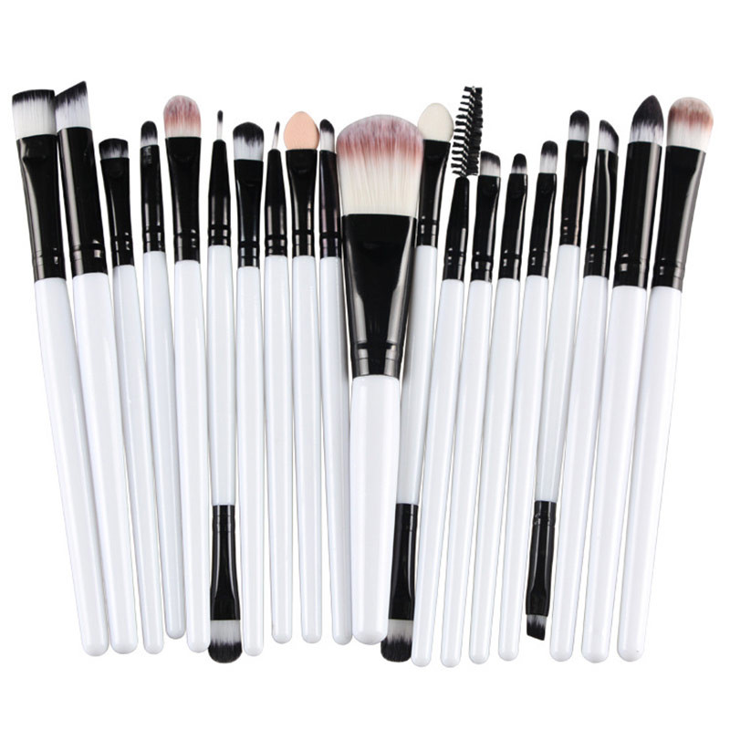 Multi Pack with Makeup Brushes - Black with white shaft