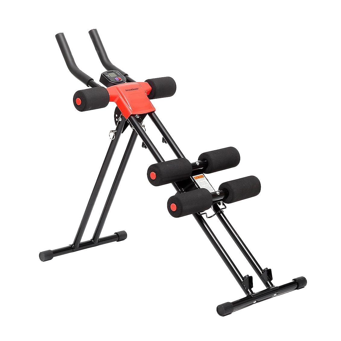 Machine à ventre pliante avec guide d'exercices