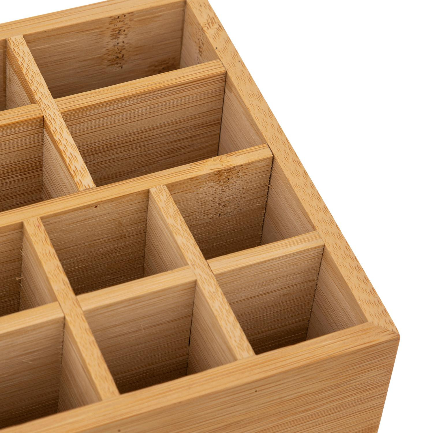 Storage box with mirror - 10 compartments