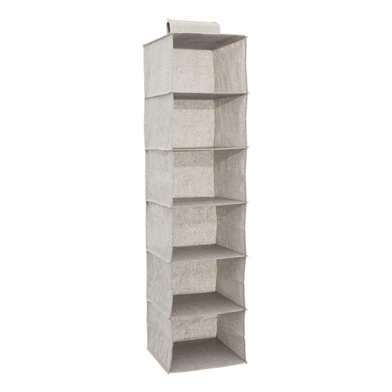 Clothes storage hanging 6 compartments