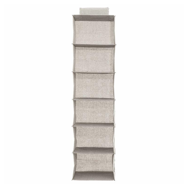 Arrumação de roupa pendurada 6 compartimentos