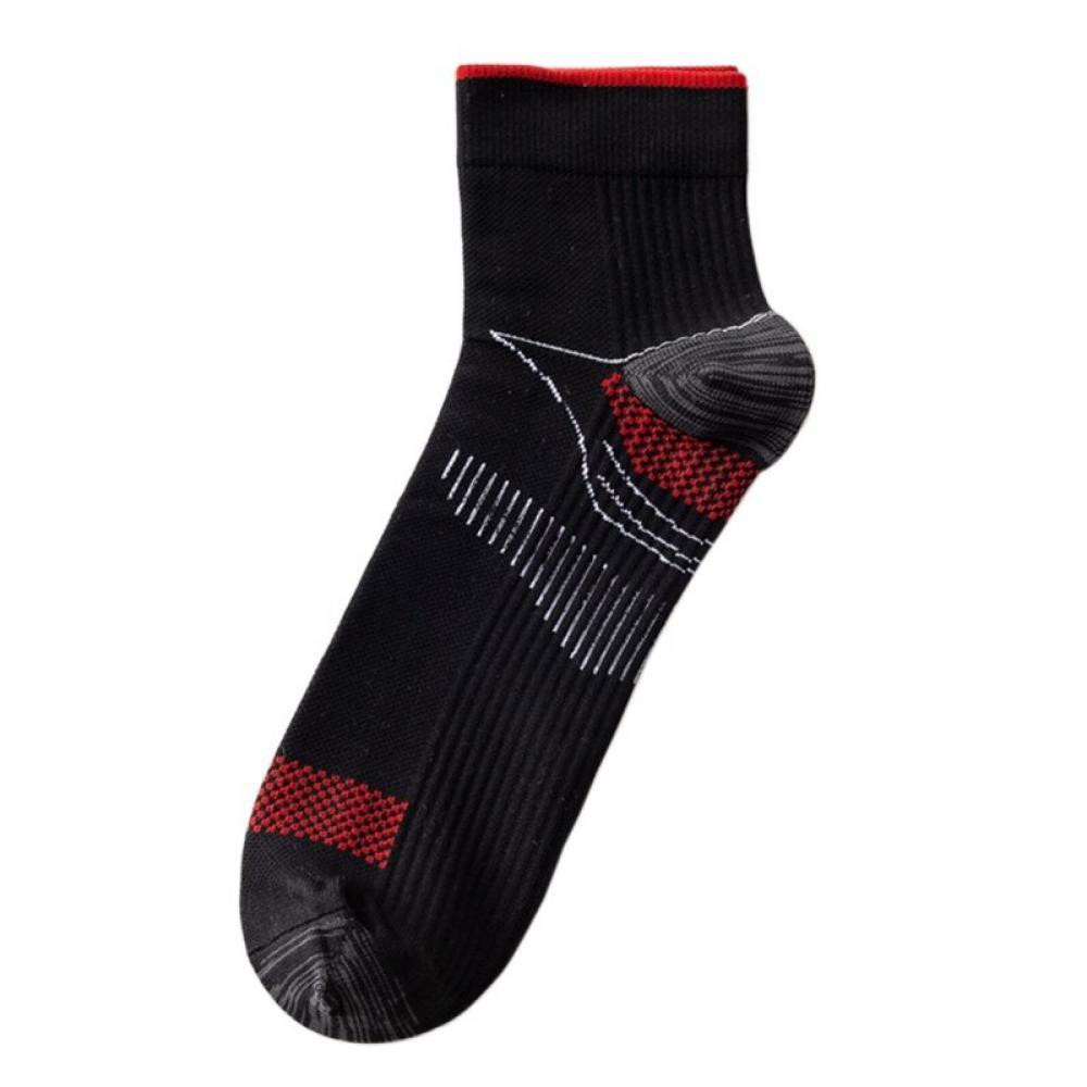 Unisex Ankle Socks with Compression - S / M - Black