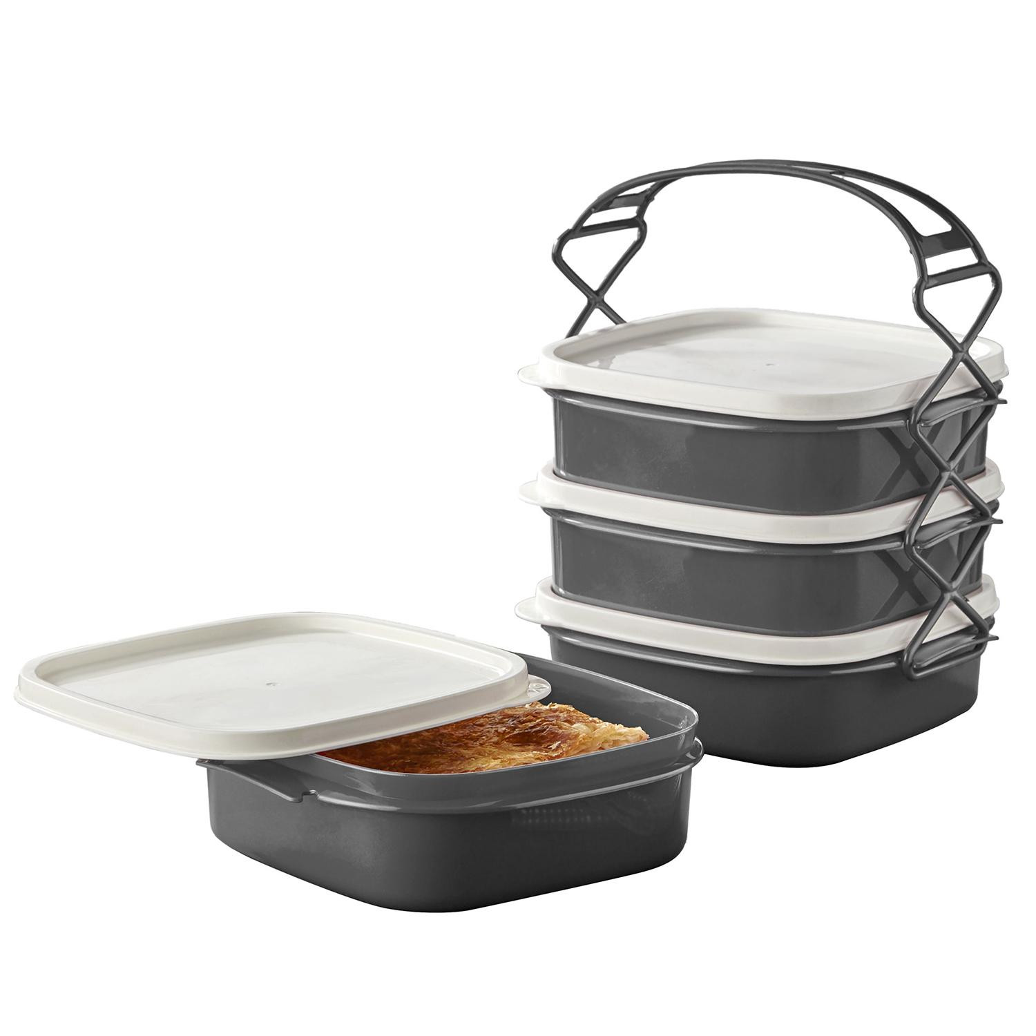 Große Lunchbox in 4 Teilen