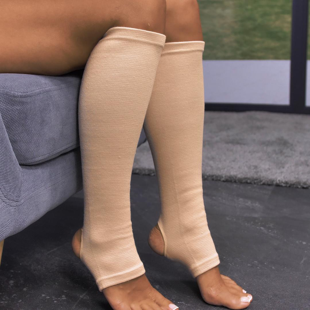 Support socks without feet - 1 pair