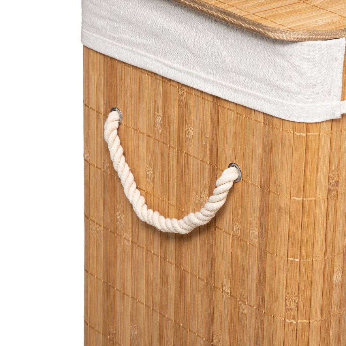 Bamboo laundry basket
