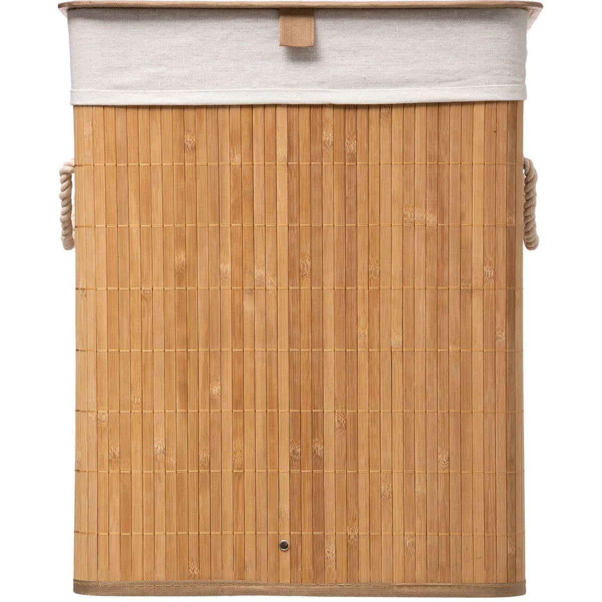 Bamboo laundry basket