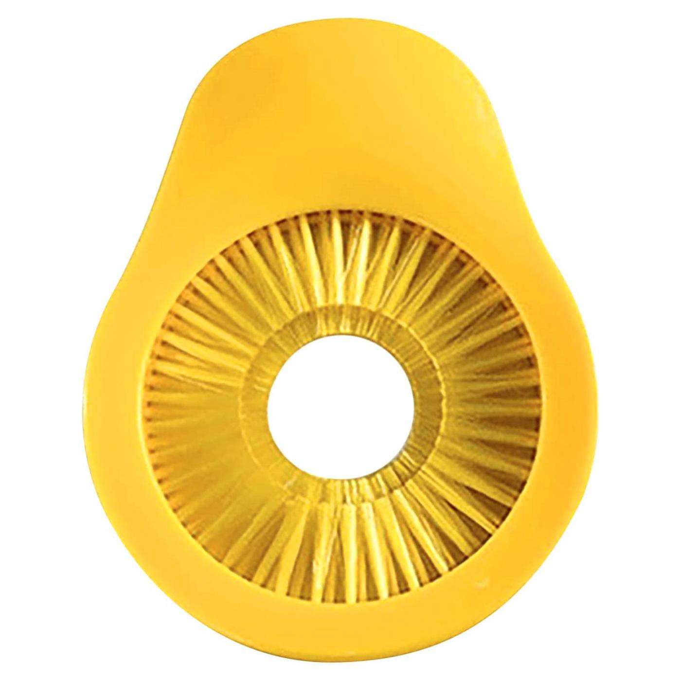 Vegetable Brush, Circle - Yellow