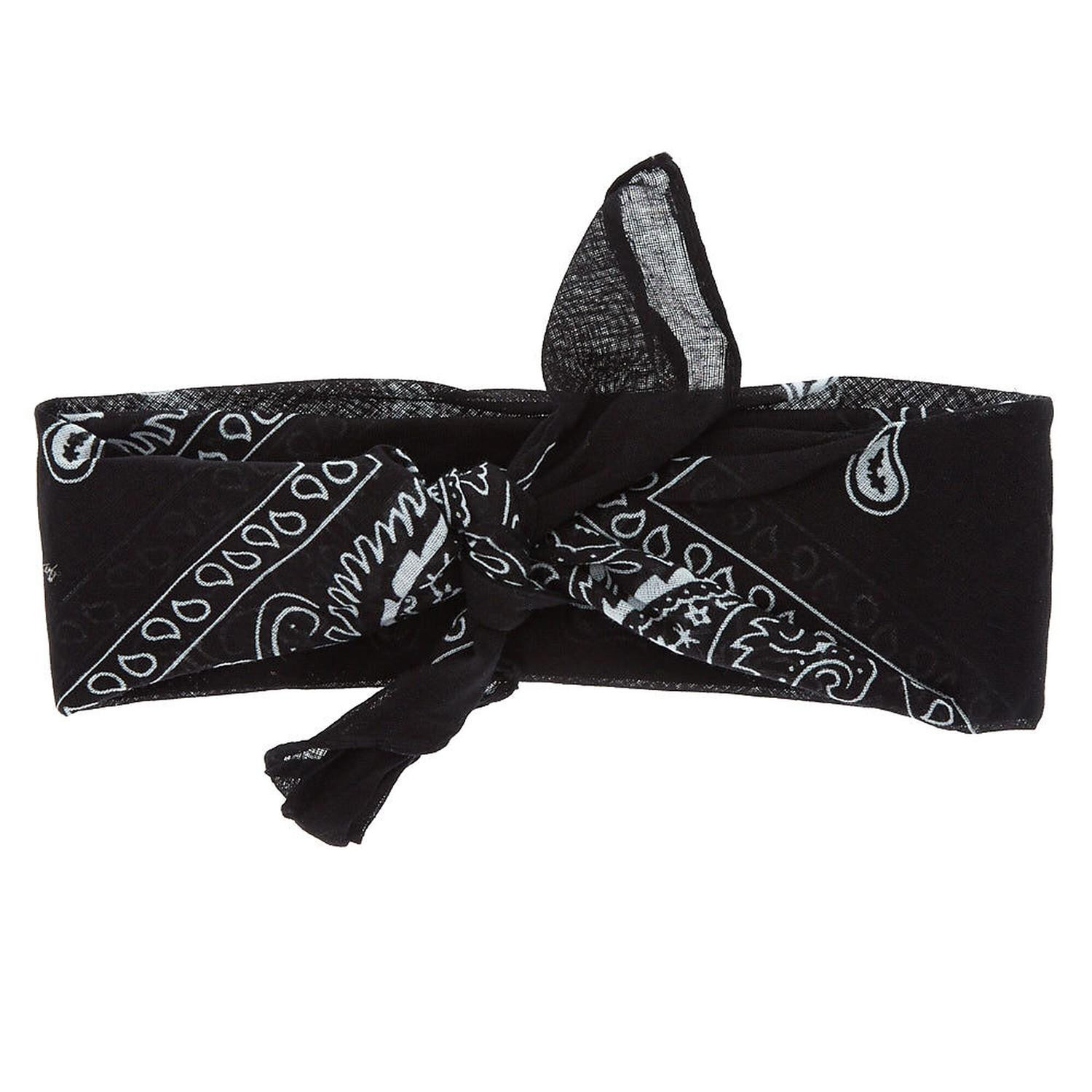 Bandana, Patterned - Black