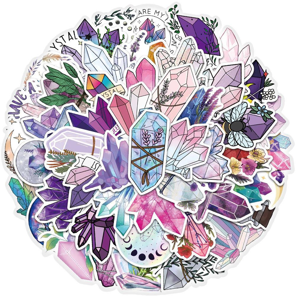 50x Stickers - Crystals
