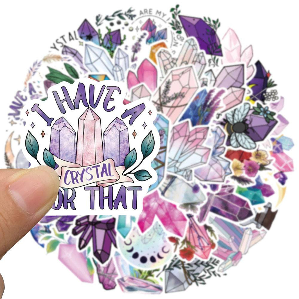 50x Stickers - Crystals