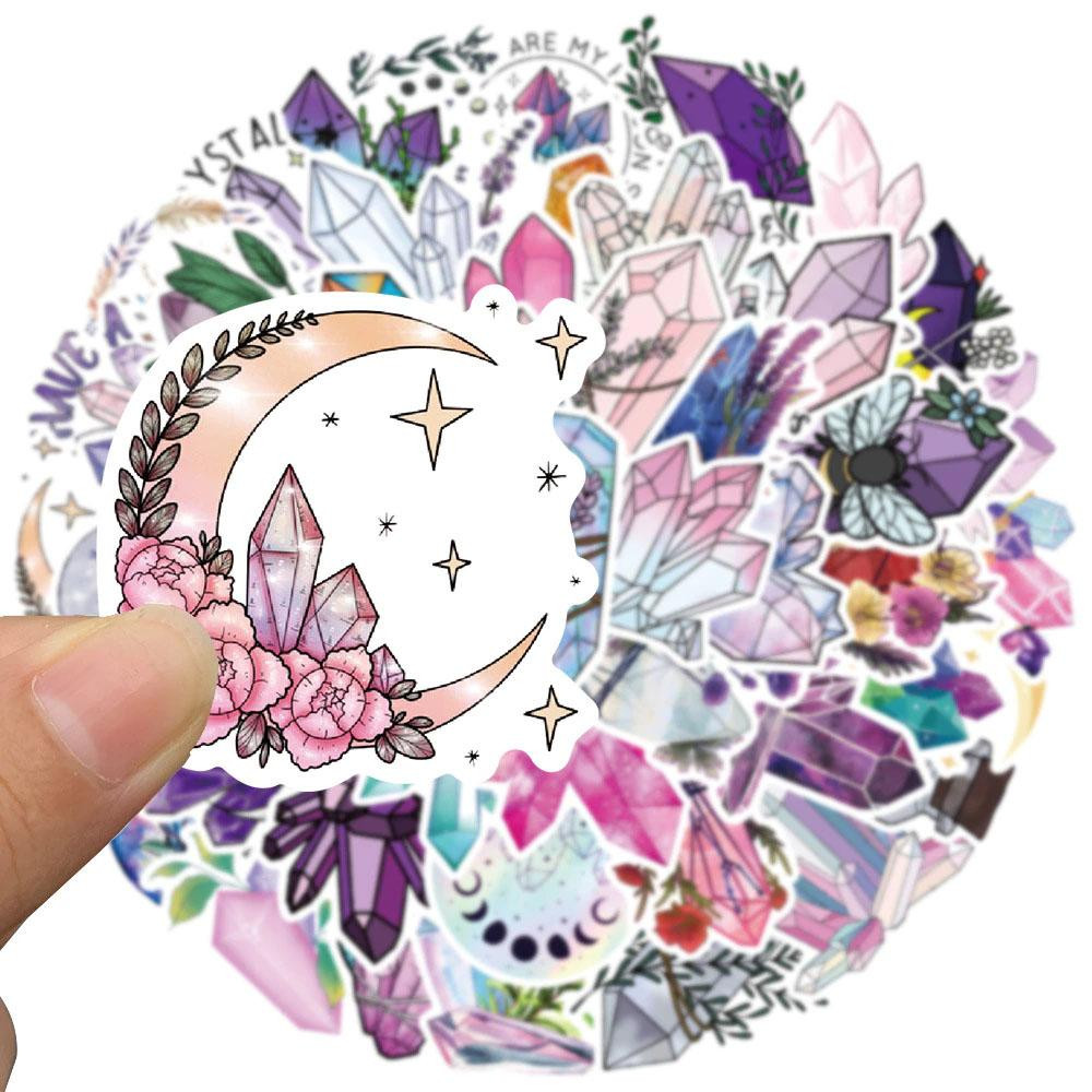 50x Stickers - Crystals