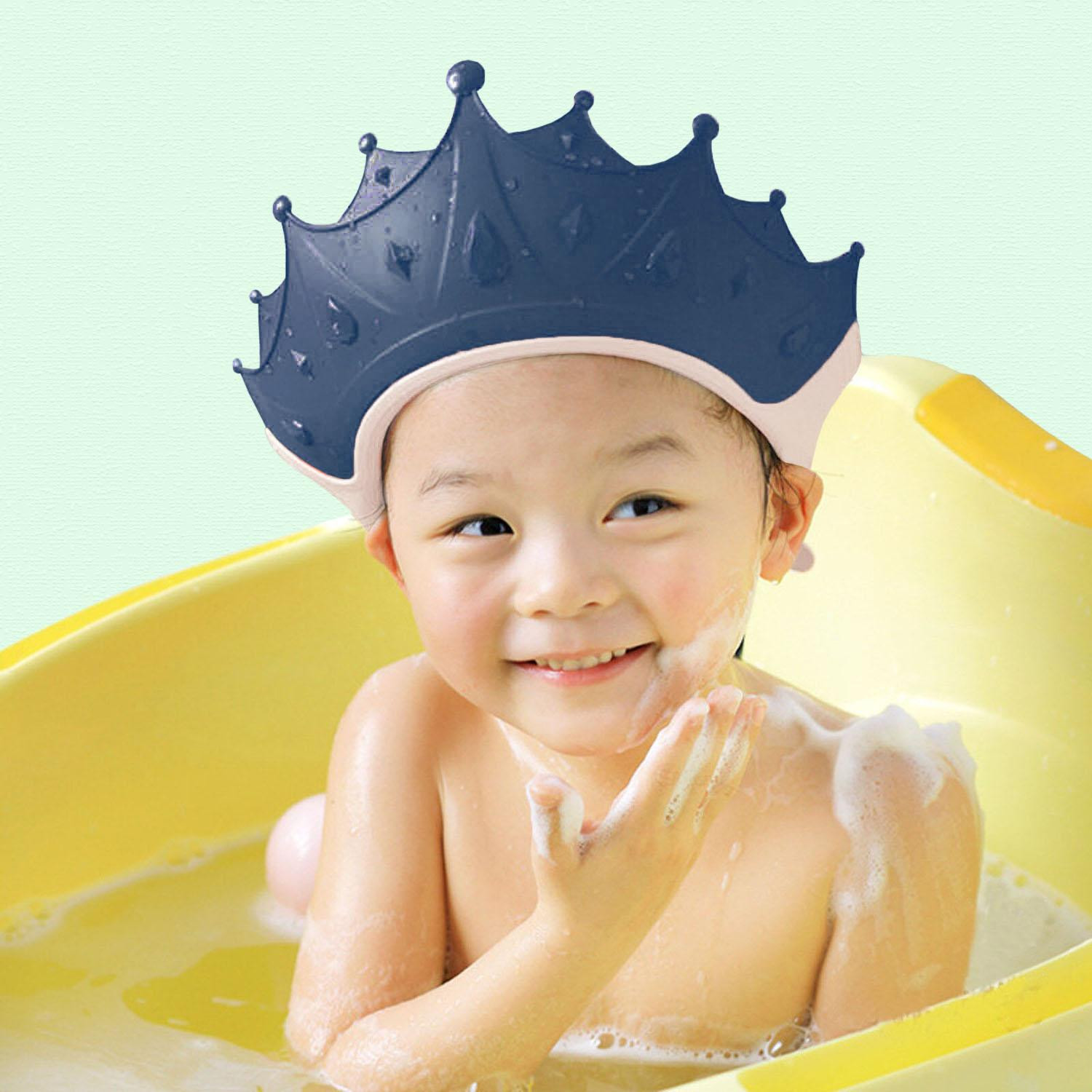 Bath Screen for Kids, Crown - Blue