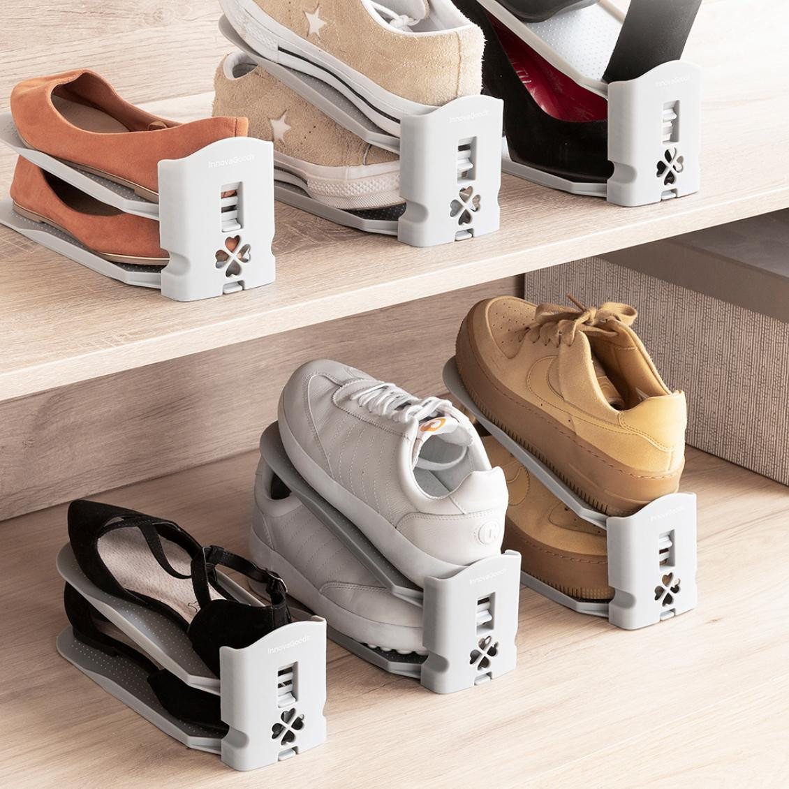 Adjustable Shoe Storage - 6 Pairs