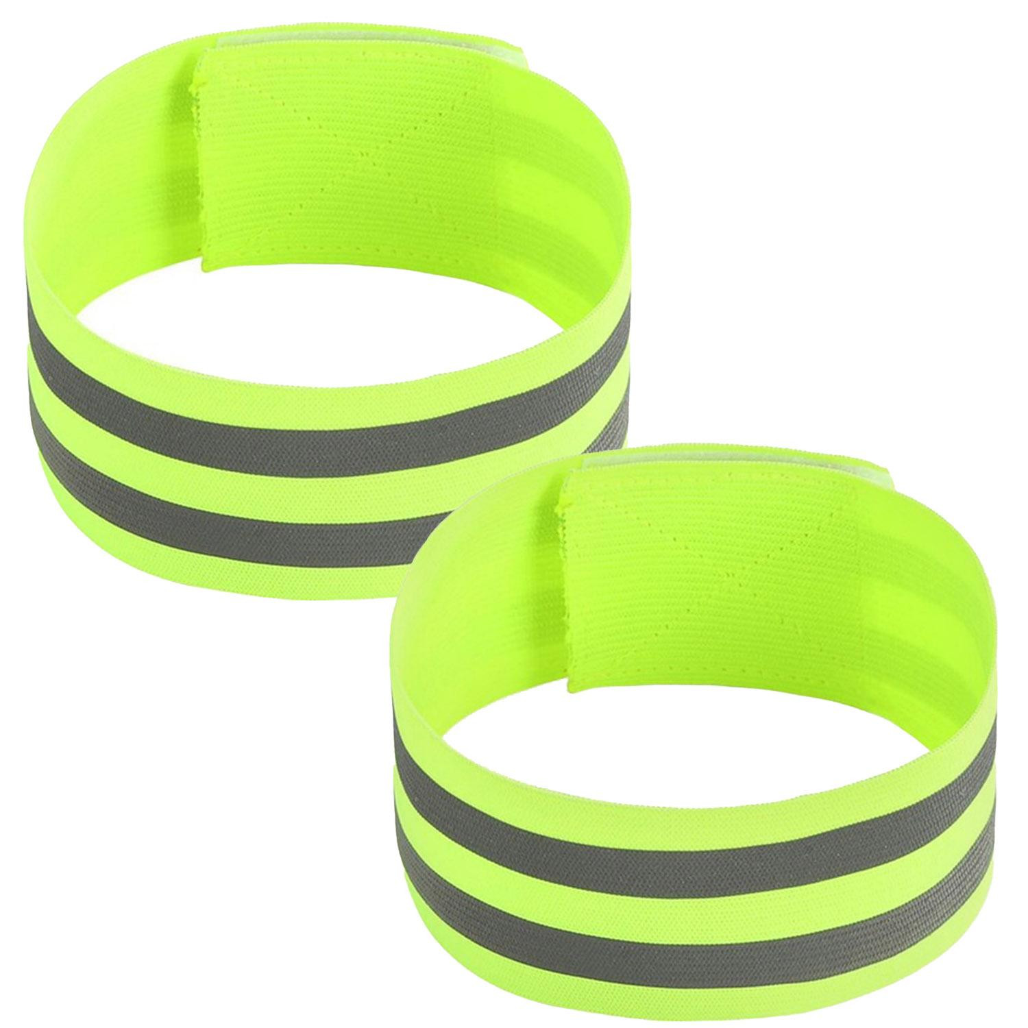 2x elastické reflexné pásy - žlté