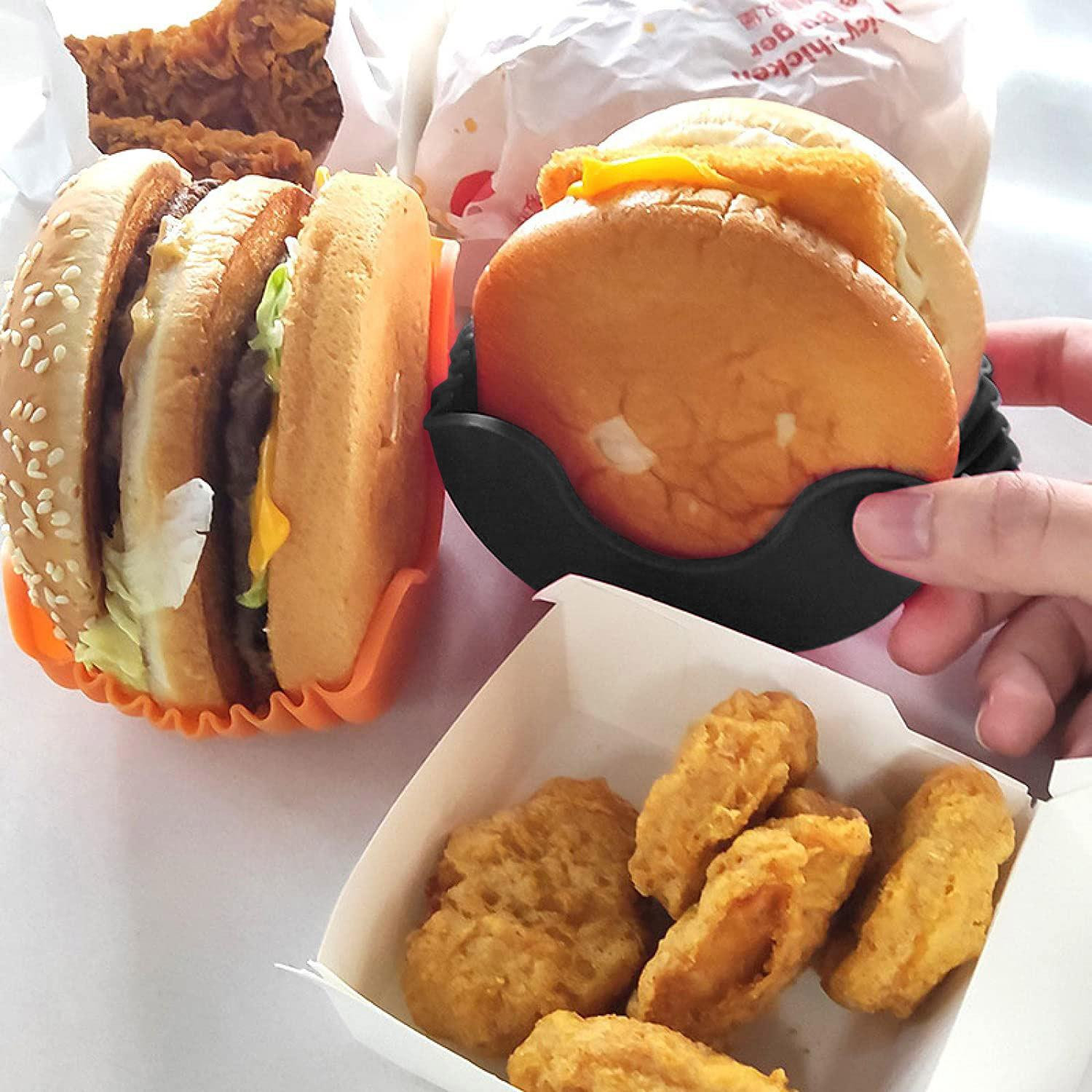 Porta Hamburger, Silicone - Nero