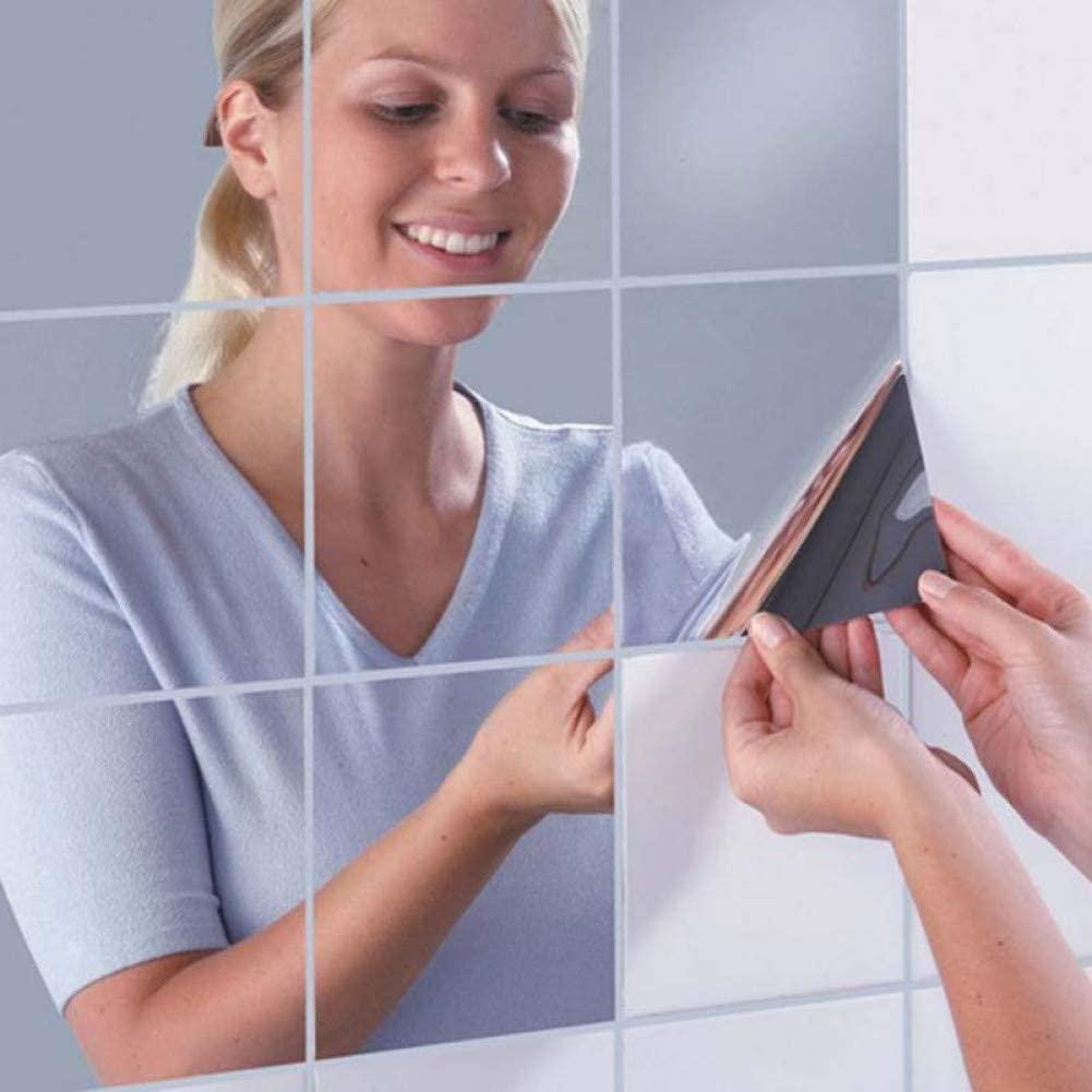 10x Self-adhesive Mirror Panes