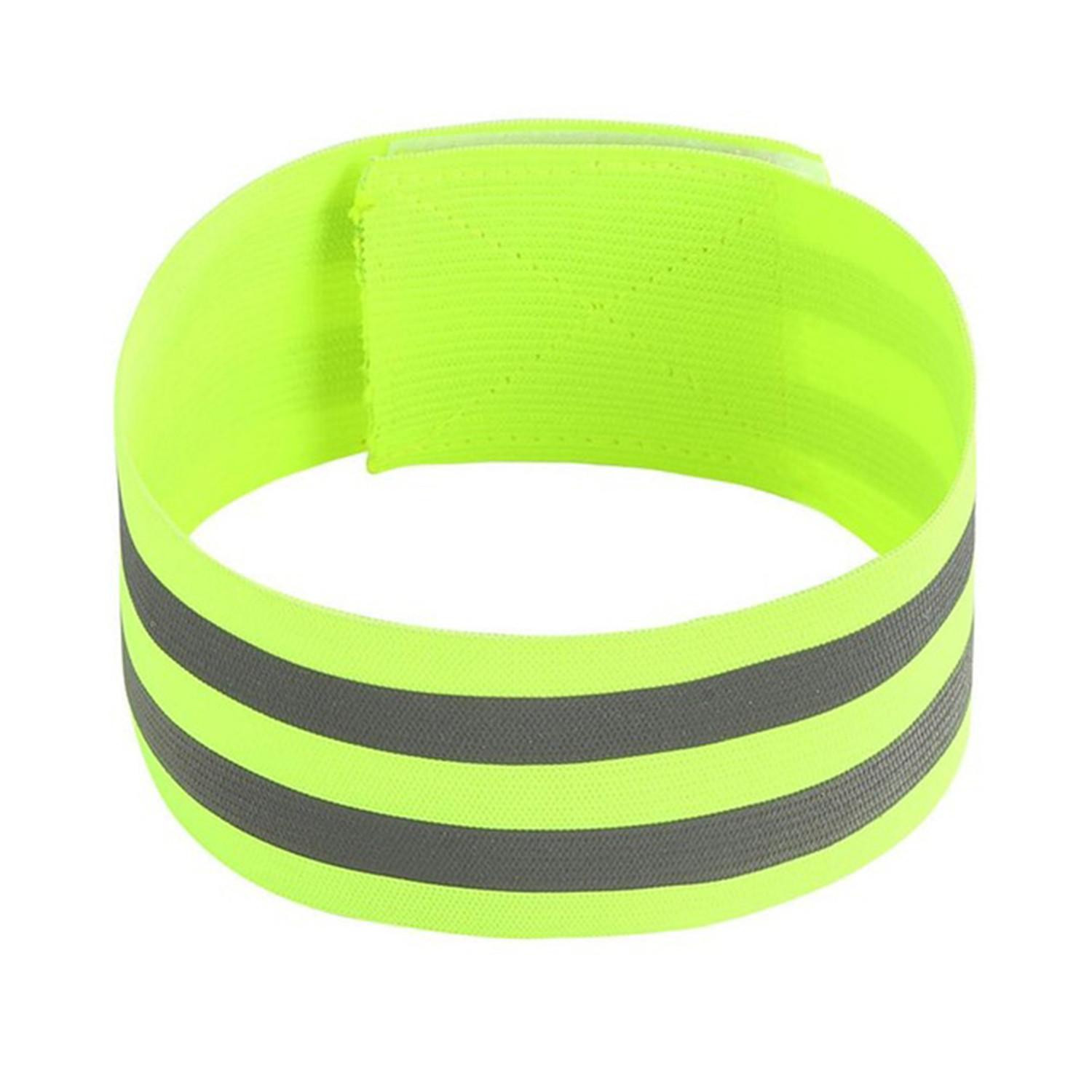 2x Elastic Reflective Bands - Yellow