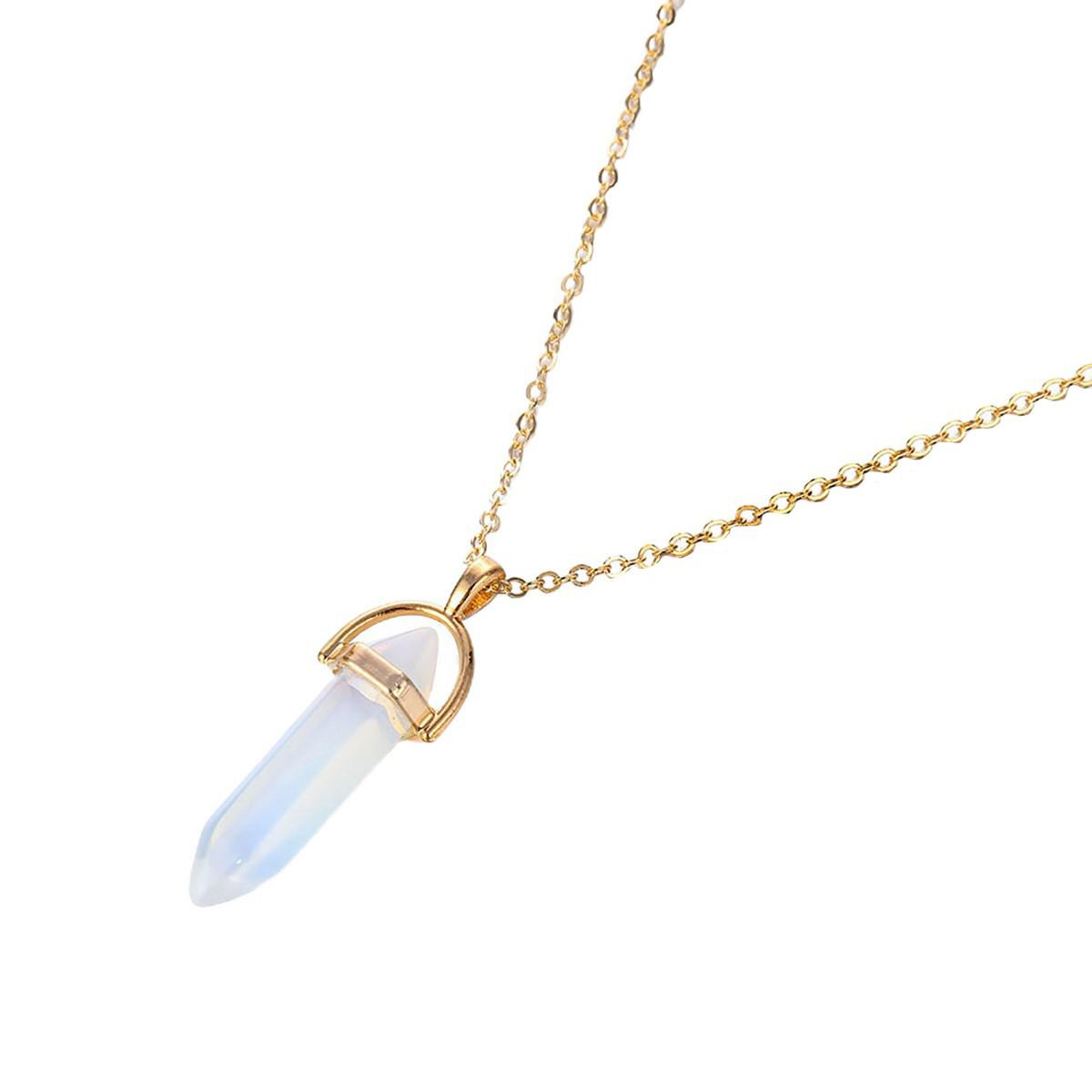 Ketting met Kristal - Wit