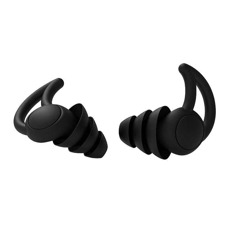 Bouchons d'oreille, Silicone - Noir
